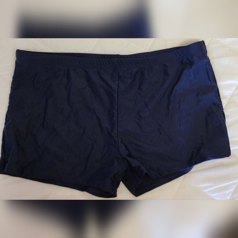 Blue Swim Shorts Swimwear with Snug Fit and Elastic Waistband